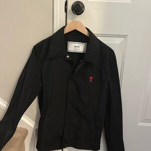 Ami Black Windbreaker Jacket